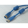 шнур шт USB A-шт USB B/USB3.0\0,75м\\Ni/пл\18-1602