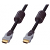 шнур шт HDMI-шт HDMI\3м\Au/пл\чер\фильтр\468-154-1